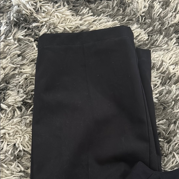 Lands' End Black Dress Pants with Straight Leg Design - Picture 3 of 6